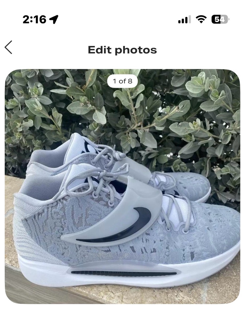 Nike Kevin Durant KD14 TB Promo Wolf Gray Men’s Size 17.5 DM5040-003 Sneakers